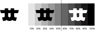 심볼마크 흑백활용에 대한 이미지