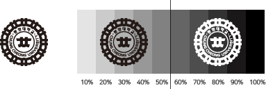 엠블렘 흑백활용에 대한 이미지